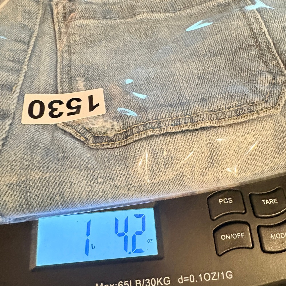 American Eagle Flare Jeans Women 8 Light Blue Excellent Low Rise Button Fly Y2K - Picture 14 of 14